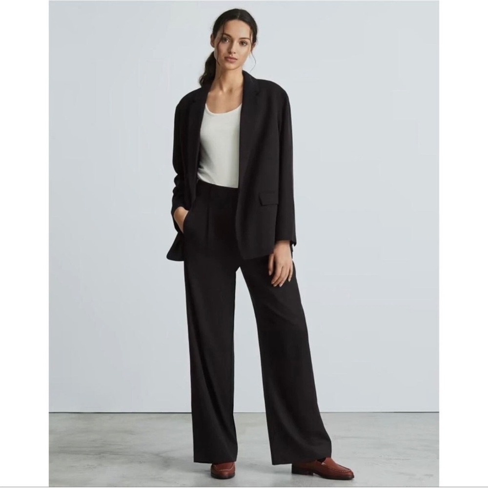 Everlane Black Wide-Leg Trousers